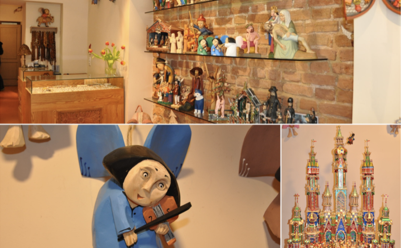 Drewniane ręcznie robione anioły i szopki bożonarodzeniowe dobre na prezent