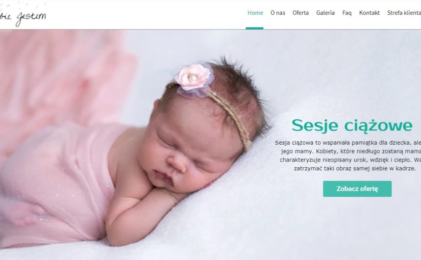 Narodziny dzidziusia to czas niespotykany potrzebujemy zatrzymać ową chwile.