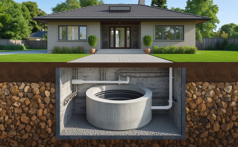 Pełny poradnik obejmujący prawidłowego doboru, prawidłowego posadowienia oraz bezpiecznej obsługi betonowego zbiornika na nieczystości